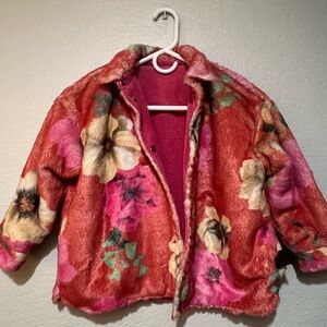 BO(Y)SMANS kids reversible pink Faux-Fur & corduroy Jacket